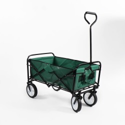 Carro Verde plegable de arrastre OUTDOOR con ruedas 90 x 50 x 65cm