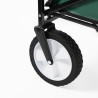 Carro Verde plegable de arrastre OUTDOOR con ruedas 90 x 50 x 65cm