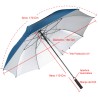 Paragua GOLF TIGER azul marino Wind&Water Proof / UV / varas reforzadas D146cm x H110cm