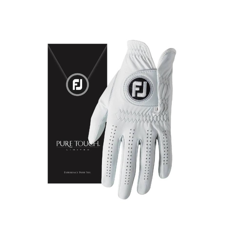 GUANTE GOLF PURE TOUCH CUERO CABRITILLA BLANCO MANO IZQUIERDA