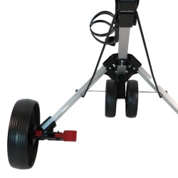 Carro de arrastre ALASKA manual bolso de GOLF blanco y negro