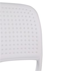 Silla Moka blanca pvc