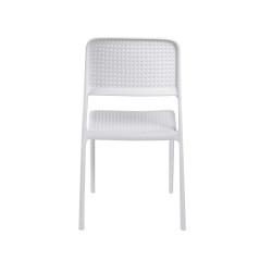 Silla Moka blanca pvc
