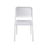 Silla Moka blanca pvc