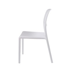 Silla Moka blanca pvc