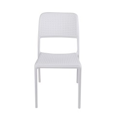 Silla Moka blanca pvc
