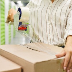 Pack de 6 Cintas de embalaje 48mic transparente 0,45mt x 100mt