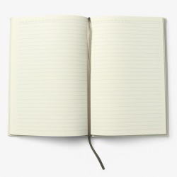 Libreta Planner Moon Journal tapa dura de Algodón y papel reciclado / 96 hojas / 15x20cm / Gris