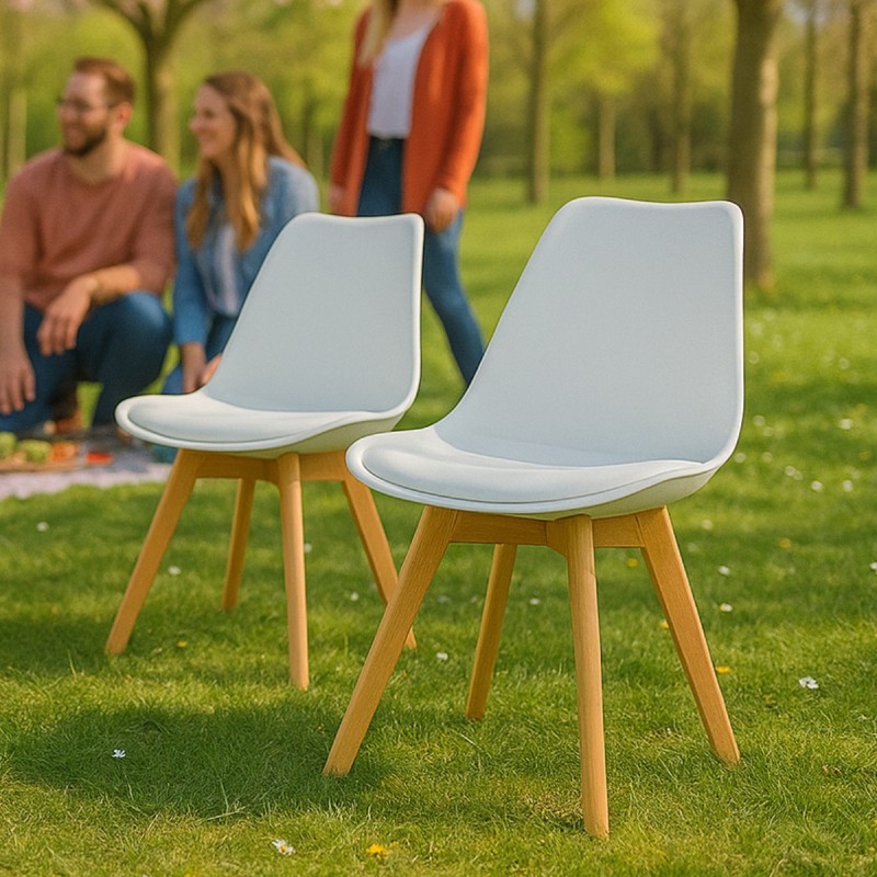 sillas Tulip blancas