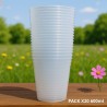 Pack 20 Vasos Reutilizables Plásticos Resistentes 450 ml y 600 ml | Eventos y Fiestas