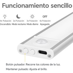 LAMPARA LED CON SENSOR DE MOVIMIENTO 30cm