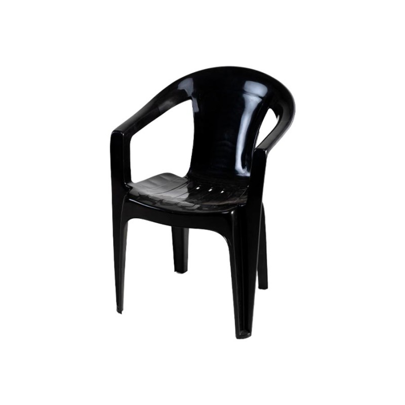 Silla Plástica Milán Negro