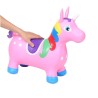 PONY UNICORNIO INFLABLE SALTARIN ROSADO 58X25X49