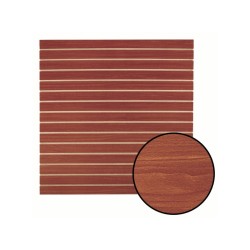 PACK 1 PANEL RANURADO CAFE OSCURO MAS 30 GANCHOS 15CM