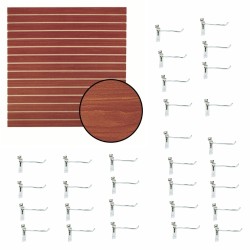 PACK 1 PANEL RANURADO CAFE...
