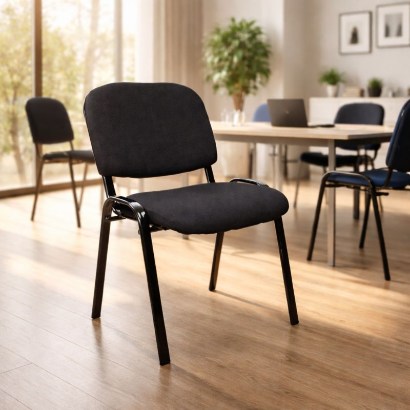 Silla ISO tapiz negro