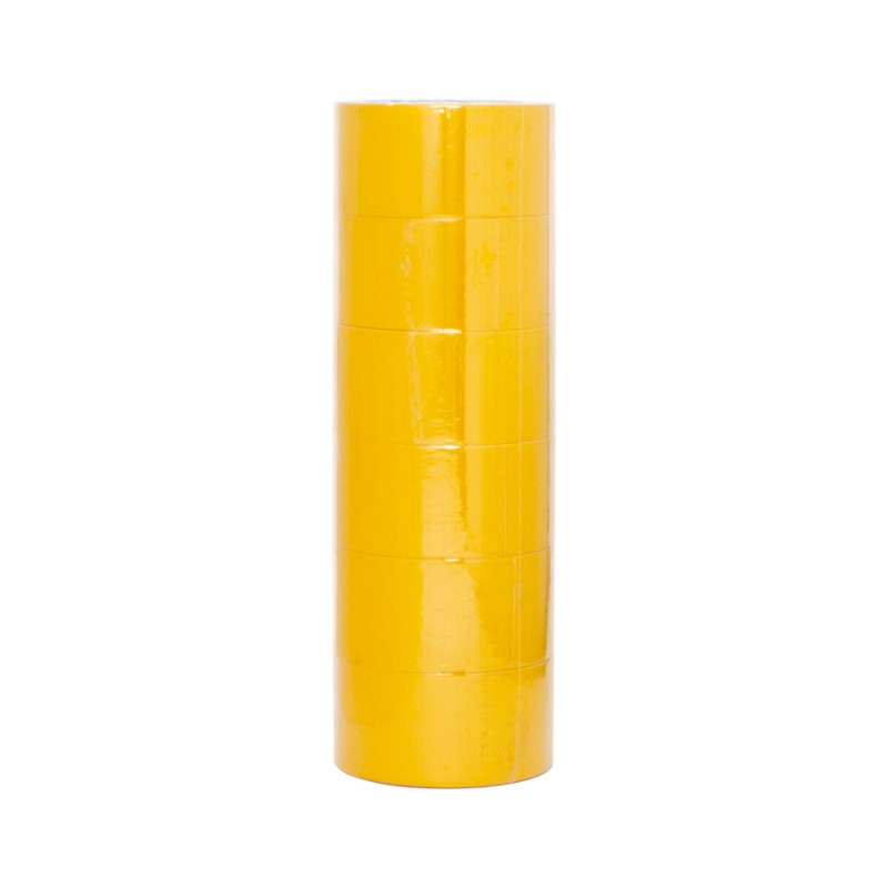 Pack 6 Cintas Adhesivas Gaffer Amarillas 10 m
