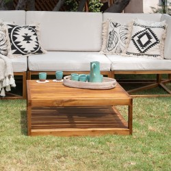 Mesa de centro madera de...