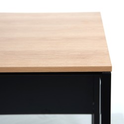 Escritorio Industrial de Madera De Acacia Y Metal 120 x 75 x 80cm