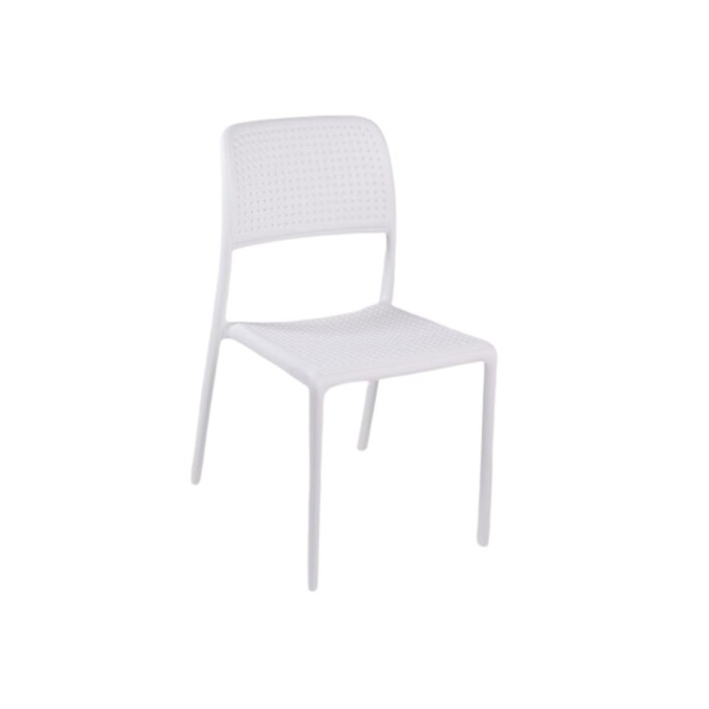 Silla Moka blanca pvc