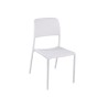 Silla Moka blanca pvc