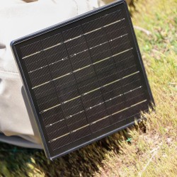 Quitasol Amanda / luz LED / Tela revestimiento PU / Ventilación superior / Color Beige 3 x 3mt+ Base rellenable